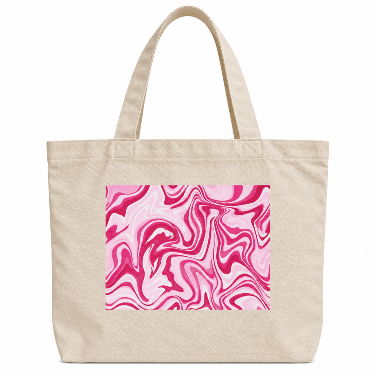 Blush Marble Canvas Bag - Bare Essentials