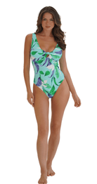 Botanica Underwired Tie Front Suit - C/D & DD/E cup - Bare Essentials