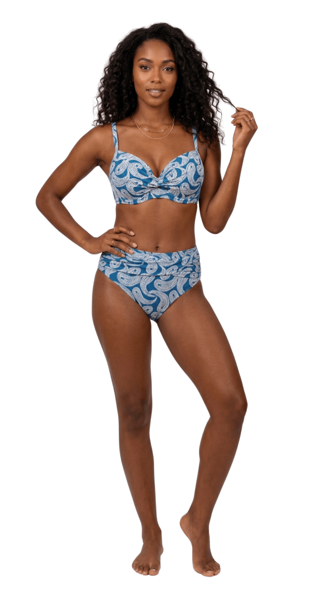 Buta U/W Cross Front Top Top (D, DD) & High Twist Pant - Bare Essentials