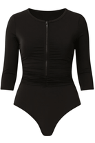 Classic Black Sleeved Swimsuits - Bare Essentials