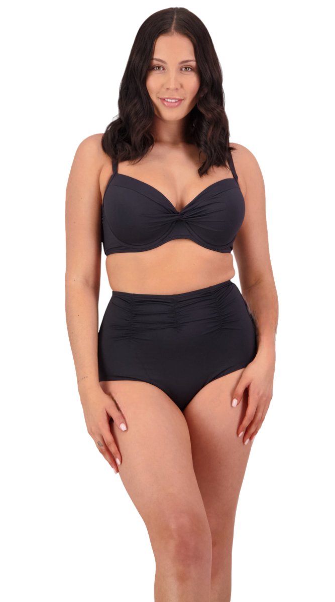 Contours '24 U/W Cross Front Top (D, DD, E & F cup) & High Waist Gathered Pant - Bare Essentials