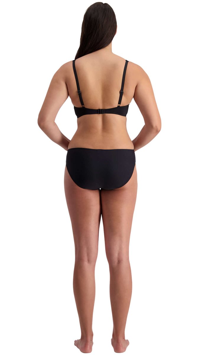 Contours '24 U/W Wrap Top (F/G) & High Ruched Front Pant (Black) - Bare Essentials