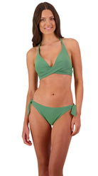 Contours Multi-Fit Wrap Tri Top & Wide Tie Side Pant (Khaki) - Bare Essentials