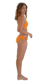 Contours Multi - Fit Wrap Tri Top & Wide Tie Side Pant (Orange) - Bare Essentials