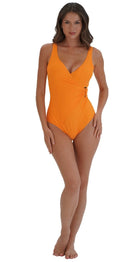 Contours Side Trim Suit Multi - Fit (Orange) - Bare Essentials
