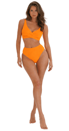 Contours U/W Wrap Top (DD/E & F/G) & Mid Rise Pant - Orange - Bare Essentials