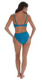 Contours U/W Wrap Top (DD/E & F/G) & Mid Rise Pant - Teal - Bare Essentials