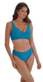 Contours U/W Wrap Top (DD/E & F/G) & Mid Rise Pant - Teal - Bare Essentials