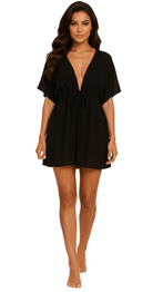 Coral Kaftan (Black) - Bare Essentials