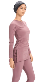 Croise Swim Top (Dusty Mauve) - Bare Essentials