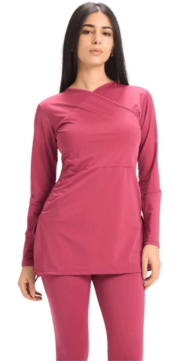 Croise Swim Top (Ruby) - Bare Essentials