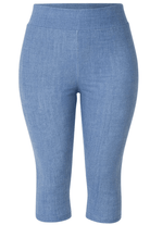 Dark denim swim tights modest mix and match swimwear Dubai Bare Essentials