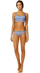 Denim Daze Scoop Neck Banded Crop Top & Gathered Brazilian Pant - Bare Essentials