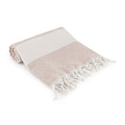 Diamond Beige Organic Turkish Beach Towel - Bare Essentials