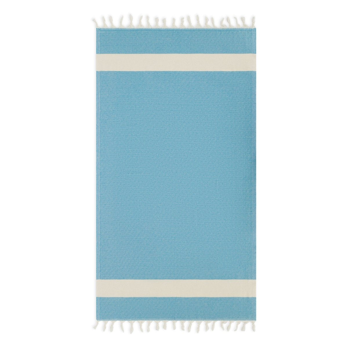 Diamond Blue Organic Turkish Beach Towel - Bare Essentials