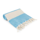 Diamond Blue Organic Turkish Beach Towel - Bare Essentials