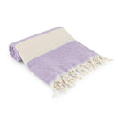Diamond Lilac Organic Turkish Beach Towel - Bare Essentials