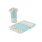 Diamond Mint Organic Turkish Beach Towel - Bare Essentials