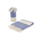 Diamond Navy Organic Turkish Beach Towel - Bare Essentials
