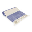 Diamond Navy Organic Turkish Beach Towel - Bare Essentials