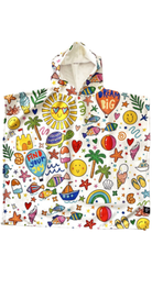 Doodle Splash Kids Poncho Bamboo Towel - Bare Essentials