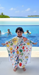Doodle Splash Kids Poncho Bamboo Towel - Bare Essentials