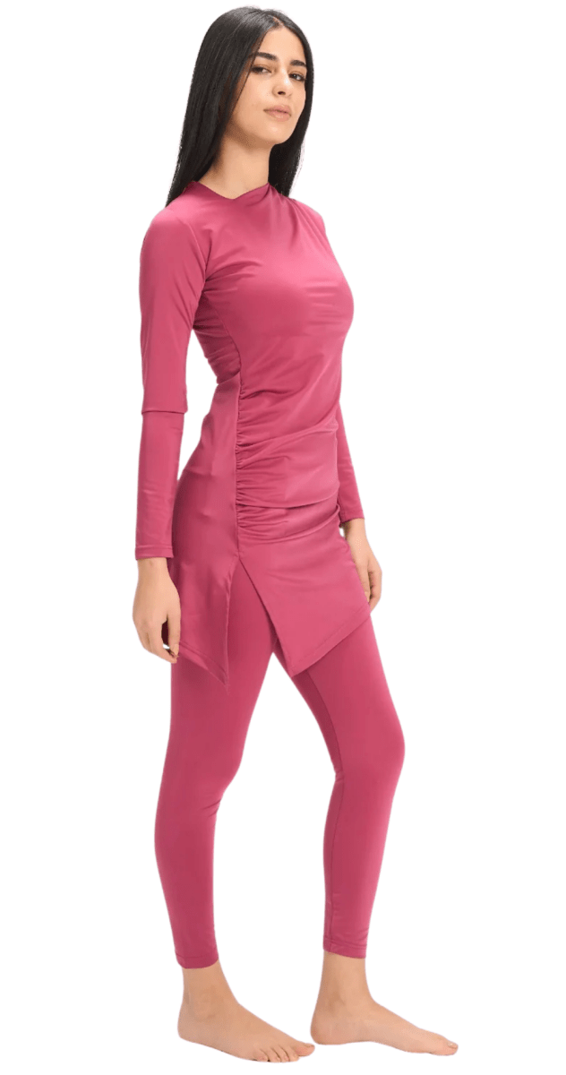 Drape Swim Top (Ruby) - Bare Essentials