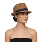 Fedora Style Straw Hat (Brown) - Bare Essentials