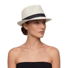 Fedora Style Straw Hat (Ivory) - Bare Essentials