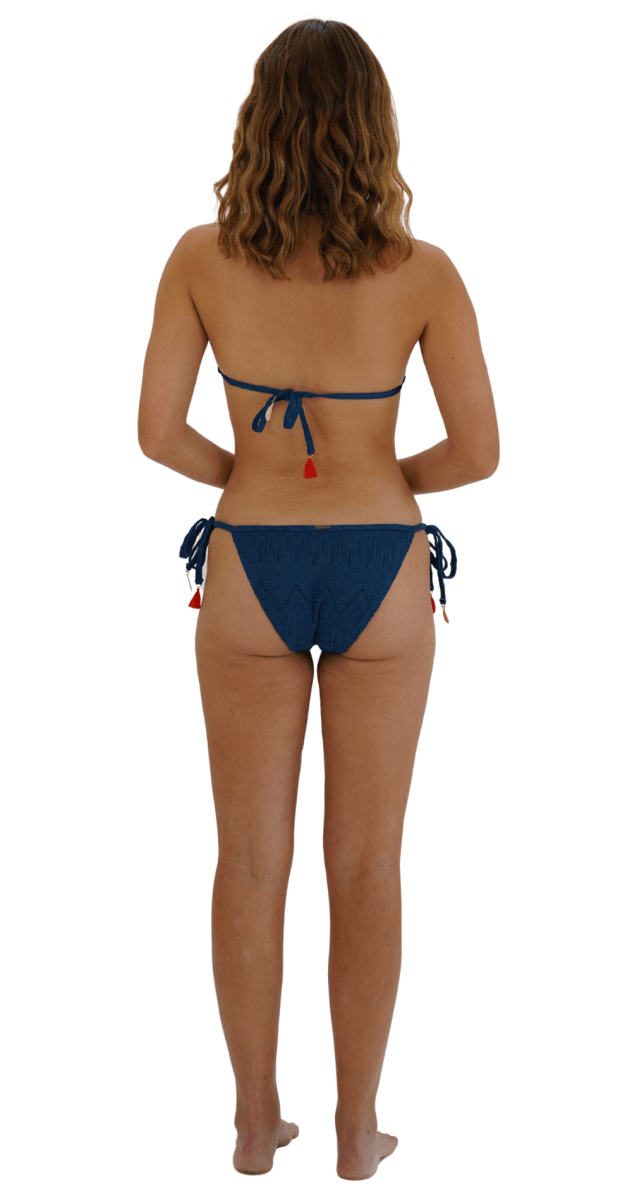 Gelato Sliding Tri Top & String Pant - Deep Blue - Bare Essentials