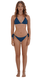 Gelato Sliding Tri Top & String Pant - Deep Blue - Bare Essentials