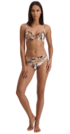 Go Wild U/W Cross Front Top (C cup) & Ruched Front Pant - Bare Essentials