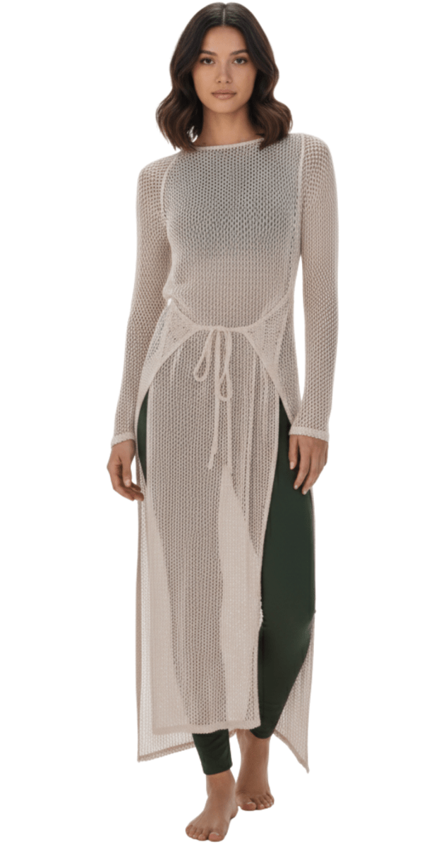 Greige Wrap Dress - Bare Essentials