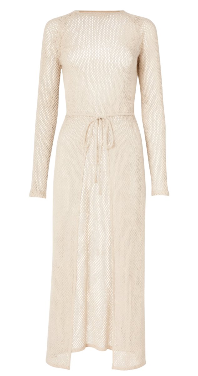Greige Wrap Dress - Bare Essentials