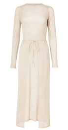 Greige Wrap Dress - Bare Essentials