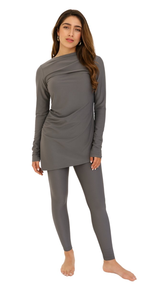 Grey Swim Leggings - Bare Essentials