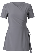 Grey half sleeve burkini top mix and match modest swimwear Dubai