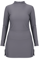 Grey high neck burkini top mix and match modest swimwear Dubai