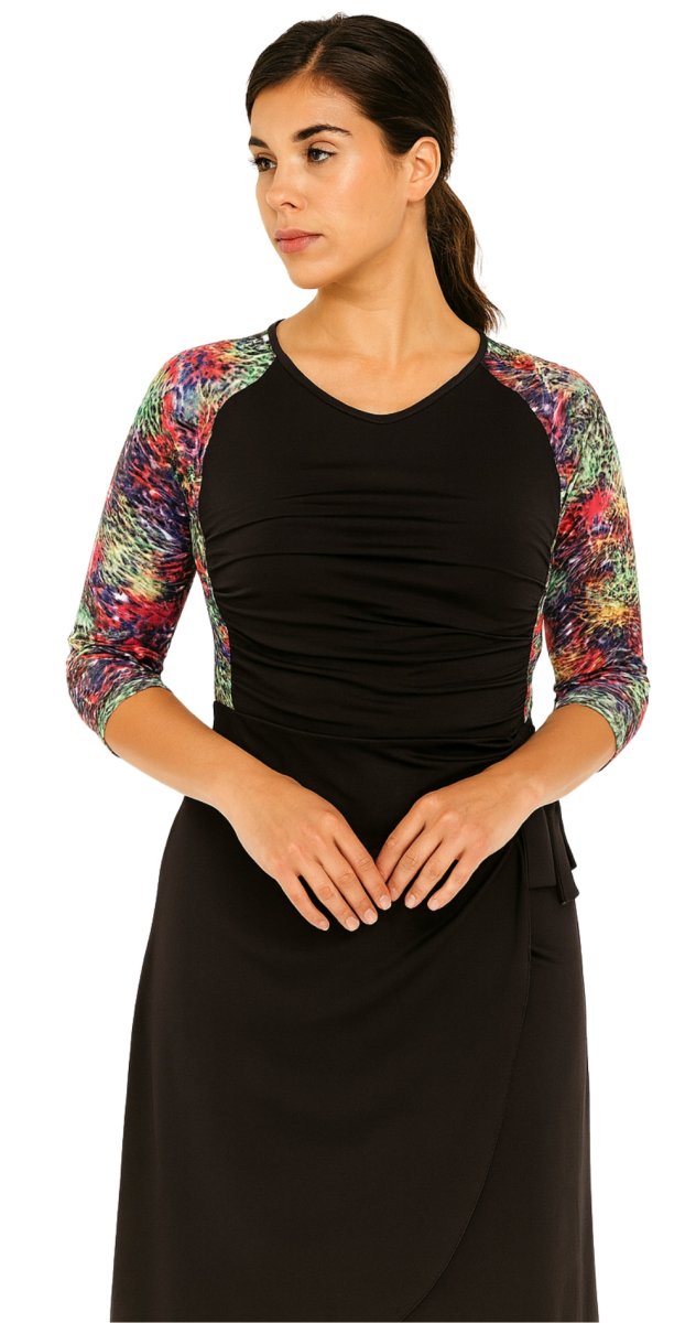 Jungle Sea - print Sleeved Swimsuits - Bare Essentials