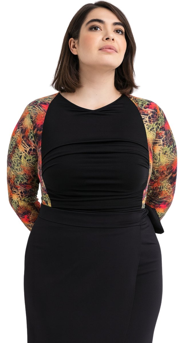 Jungle Sea - print Sleeved Swimsuits - Bare Essentials