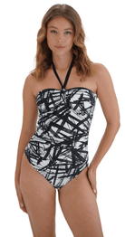 Kylie Reversible Ruched Bandeau Suit - Bare Essentials