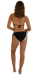 Kylie Trim Tri Top & Rev Trim Tri (Black/White) - Bare Essentials