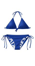 Kylie Trim Tri Top & Rev Trim Tri - Blue - Bare Essentials