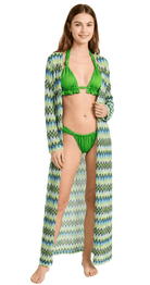 Lagoon Breeze Long Beach Cover-Up Kimono - Bare Essentials