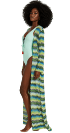 Lagoon Breeze Long Beach Cover-Up Kimono - Bare Essentials