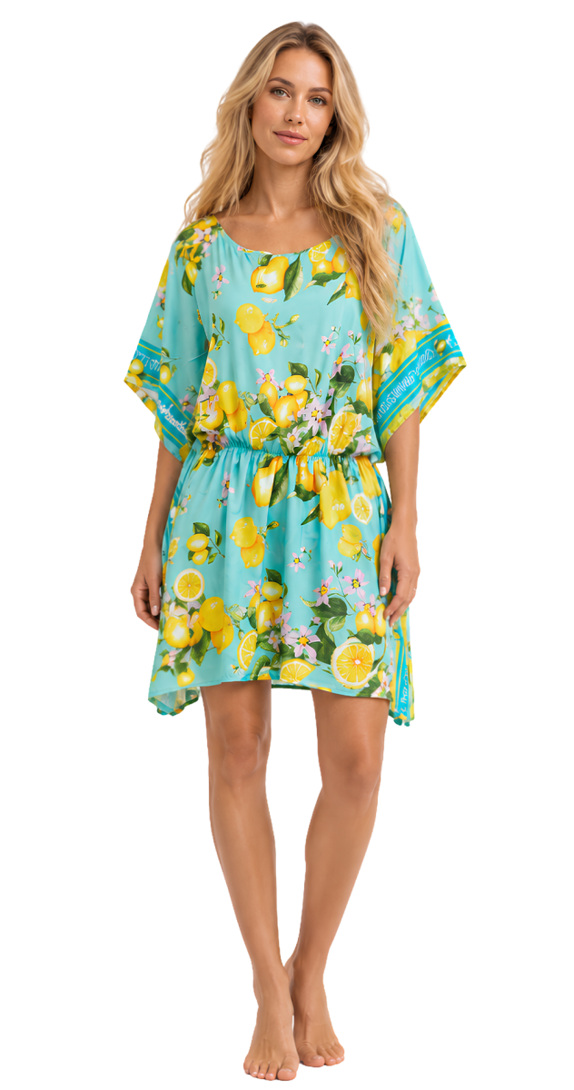 Limoncello Polysatin Beach Dress - Bare Essentials