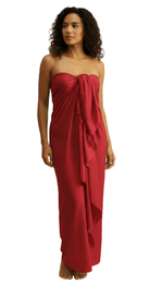 Long Sarong (Red) - Bare Essentials