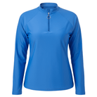 Mandarin blue zip front rashguard UV swim top Dubai