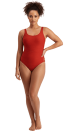 Manhattan Tank Suit (Brick) - Bare Essentials