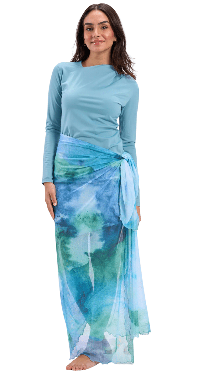 Marble Mesh Wrap Cyan - Bare Essentials